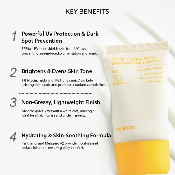 CELIMAX Pore + Dark Spot Brightening Care Sun Screen