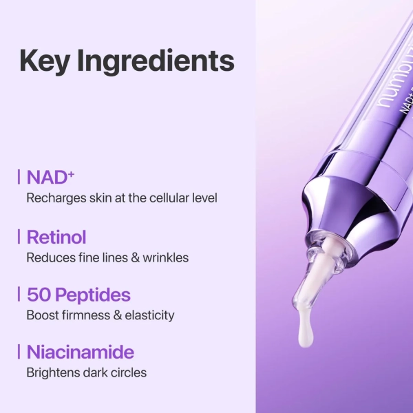 NUMBUZIN No.9 NAD+ Retinol Volumetox Eye Cream – 10ml