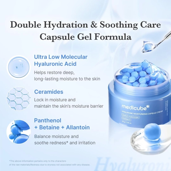 MEDICUBE HYALURONIC MOISTURIZING CAPSULE CREAM 55g