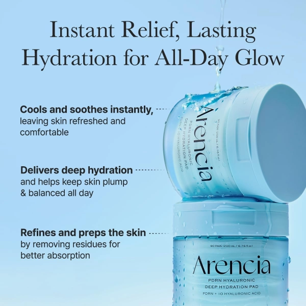 ARENCIA PDRN + Hyaluronic Deep Hydration Pads 90ea 200g
