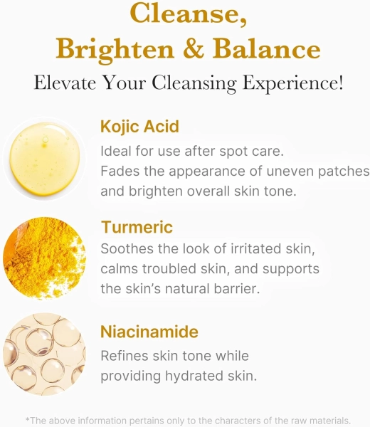 Medicube KOJIC ACID TURMERIC TONING CLEANSER 120g