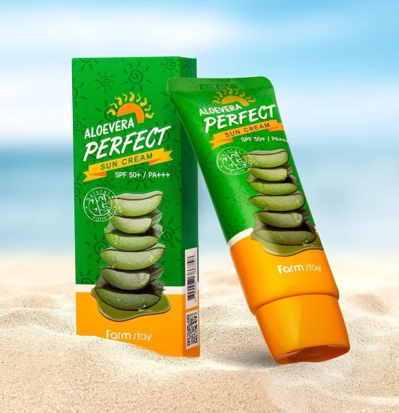 Farm Stay Aloevera Perfect Sun Cream 70 G Spf50 Ssc004