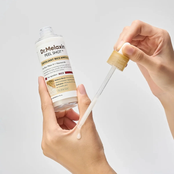 Dr.Melaxin PEEL SHOT EXFOLIATING WHITE RICE AMPOULE – 80ml