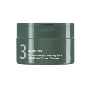 numbuzin No.3 Pore & Makeup Cleansing Balm with Green Tea and Charcoal 85g