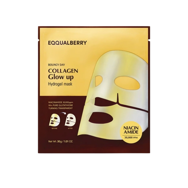 EQQUALBERRY Bouncy Day Collagen Glow Up Hydrogel Mask 30g