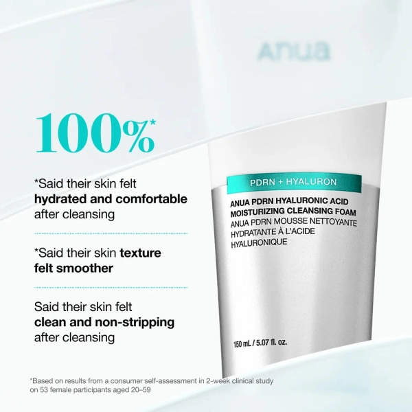 ANUA PDRN Hyaluronic Acid Moisturizing Cleansing Foam 150ml