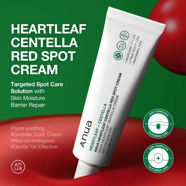 ANUA Heartleaf + Centella Red Spot Cream 30g