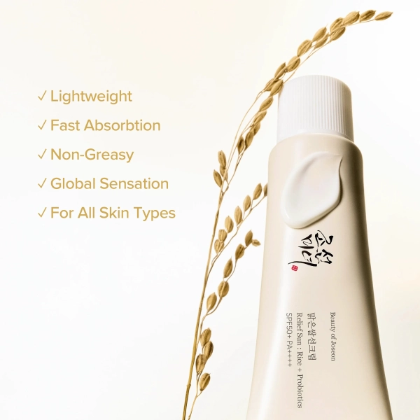 Beauty of Joseon Relief Sun: Rice + Probiotics SPF50+ PA++++ – 50ml